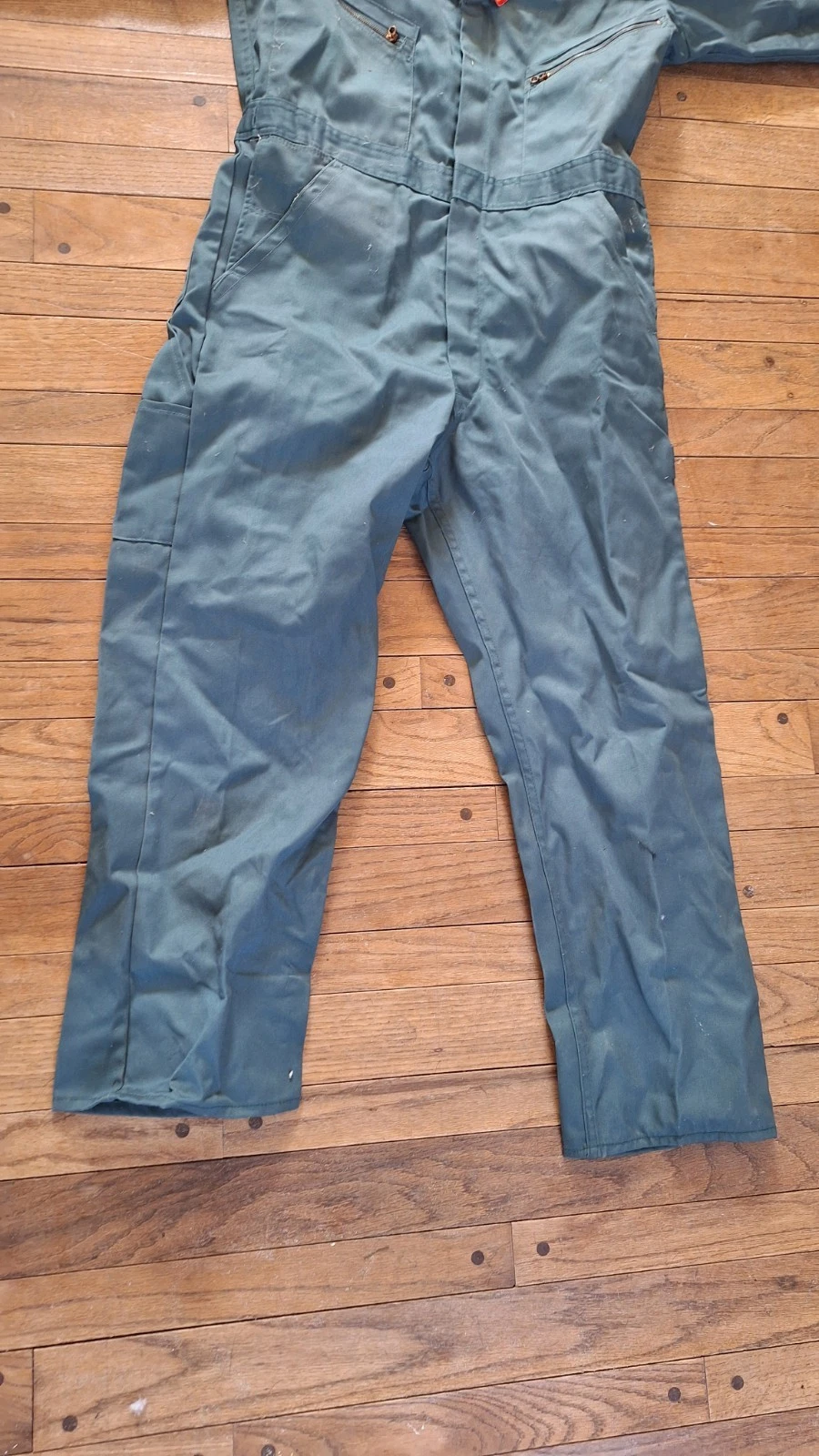 Dickies Deluxe Coveralls Men's 42M Olive Green Long Sleeve Workwear NOS - product detail image 4