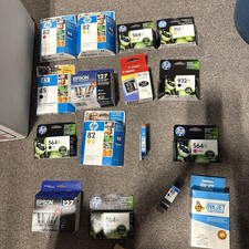 Lot of 16 NEW HP Canon Epson Printer Ink Cartridges