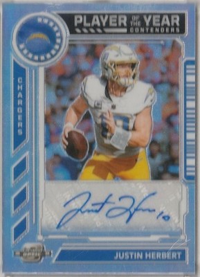 2024 Panini Contenders Optic Justin Herbert Player Of The Year Auto /25 Chargers