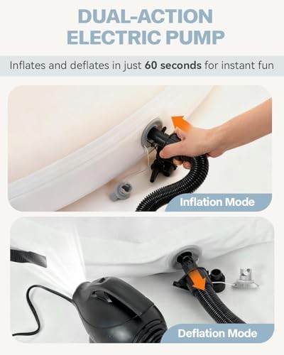 Gymnastics Air Roller Air Barrel Inflatable 5.4ft x 4.8ft x 6in Flesh Pink-Y