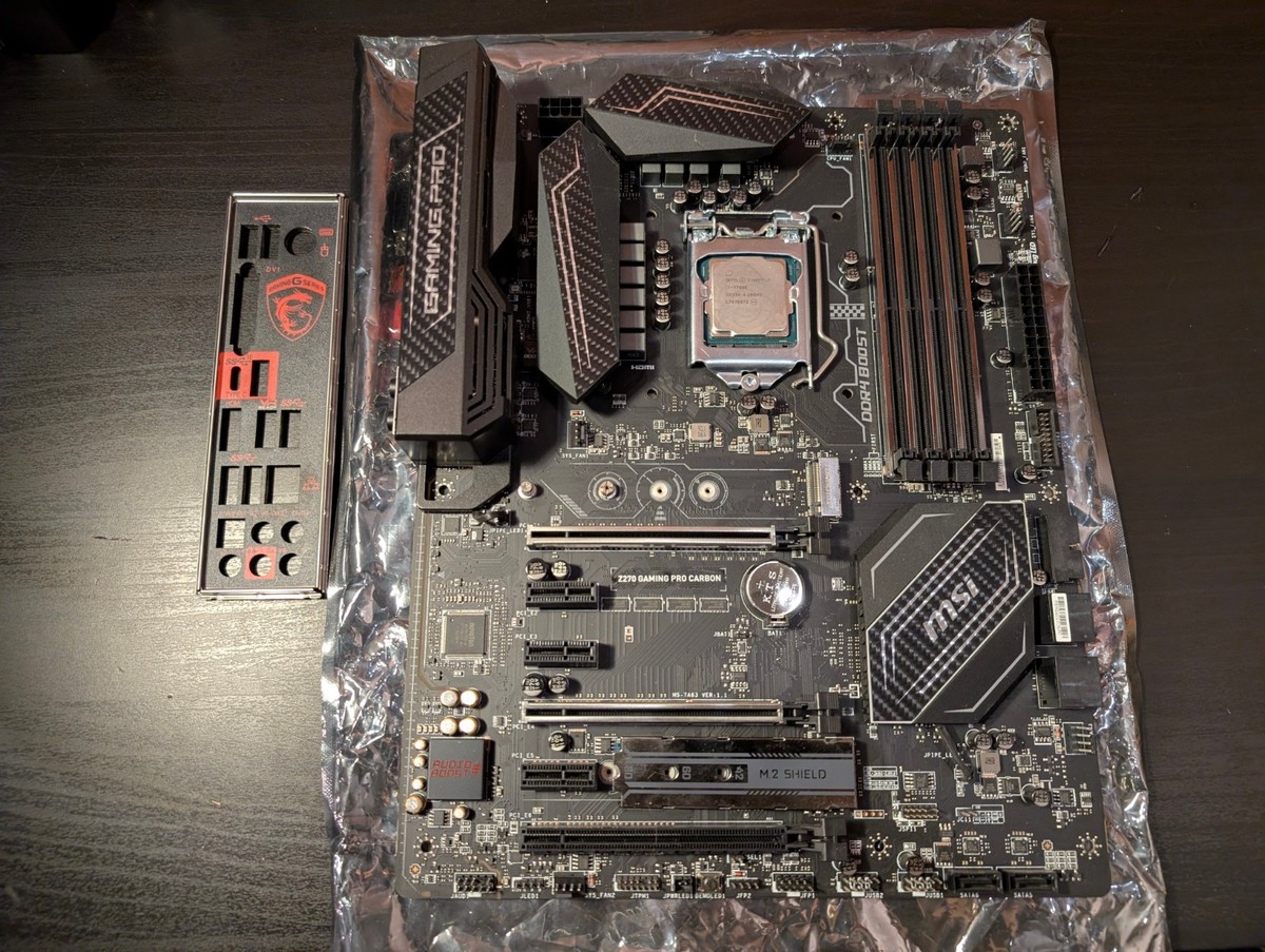 MSI Z270 GAMING PRO CARBON & Intel i7-7700K 4.2GHz CPU Combo with