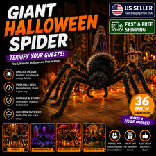 Giant Halloween Spider Decoration Indoor Outdoor Yard Porch Haunted House
