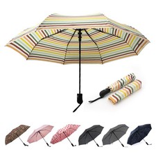 Windproof Automatic Travel Umbrella, Compact Portable with Reinforced Ribs fo...