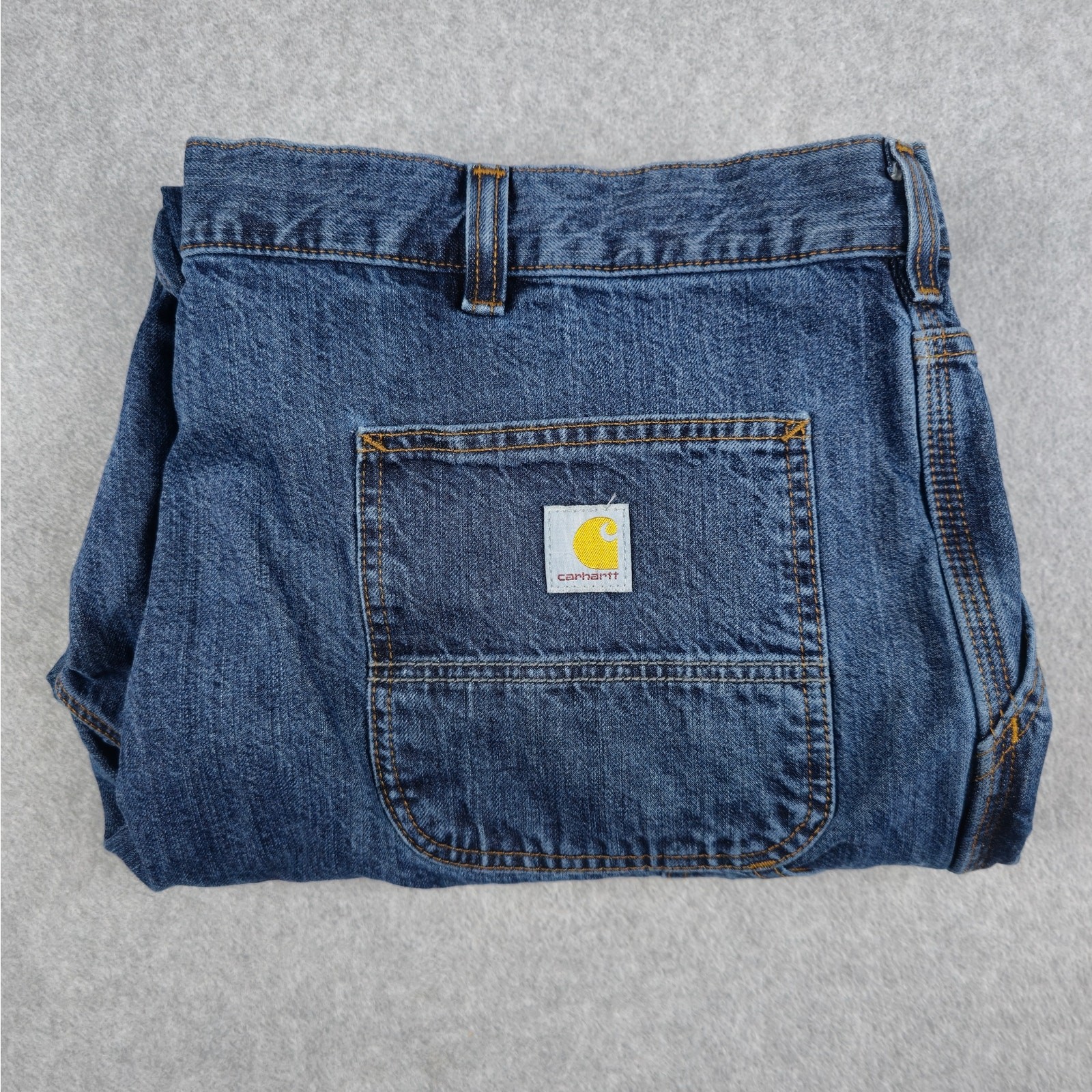 Carhartt Mens 44x32 Loose Fit Model No. BD4941-M Utility Jeans