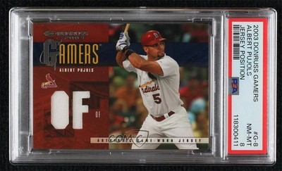 2003 Donruss Gamers Position 73/100 Albert Pujols #G-8 PSA 8 0os7