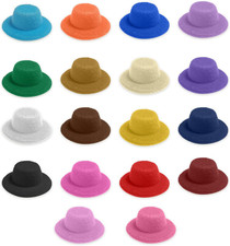 18 Colors Doll Hat Craft Set Mini Tiny Hats for Dolls Formal Small Little Miniat
