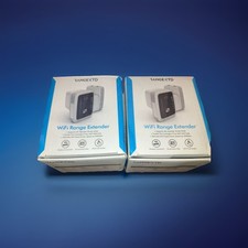 Pair: Brand New RangeXTD WiFi Range Extender Signal Booster Speeds Up To 300mbps