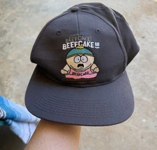SOUTH PARK baseball hat Cartman cap Beefcake cartoon 1998 Comedy Central NWT