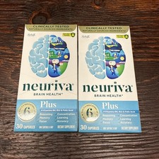  2 Neuriva Plus Fast-Acting Brain Performance 30x2 60 Capsules Exp 2027   NEW  