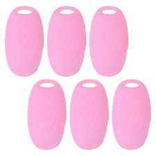 6pcs Toothbrush Cover Cap Case Silicone Brush Head Protector Pink