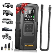 Tire Inflator Portable Air Compressor - 4X Faster 160 PSI Portable Air Black