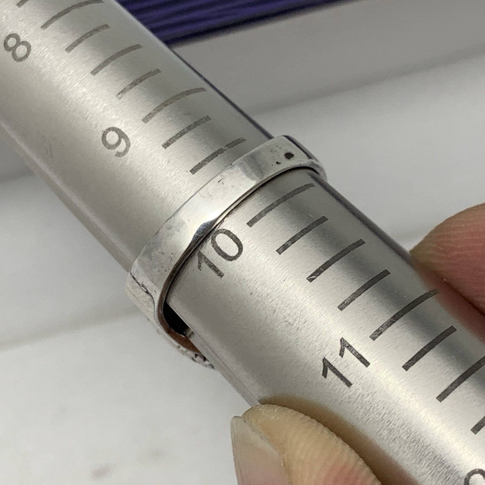 925 Silver Statement Snake Ring Bold solid Blue A… - image 13