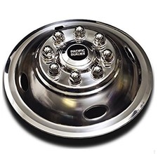 Pacific Dualies 49-1608 Polished 16 Inch 8 Lug Stainless Steel Wheel Simulator K