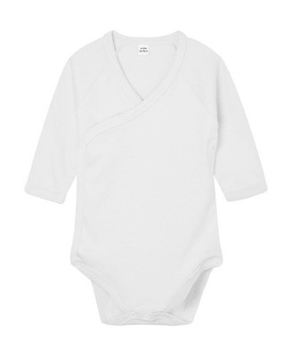Babybugz: Baby Long Sleeve Kimono Bodysuit Strampler Wickelbody organisch BZ60