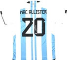 Alexis Mac Allister Signed Argentina FC Home Soccer Jersey #20  Beckett Hologram