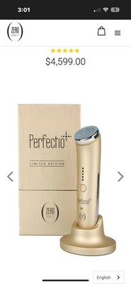 Perfectio Plus Zero Gravity Gold Limited Edition Rechargeable Face Therapy