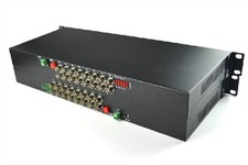 16 Channel Digital Video Data Fiber Optic Media Converter Transmitter  Recei rk