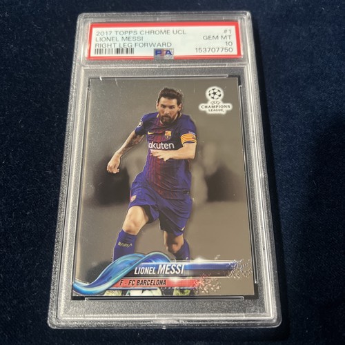 2017-18 Topps Chrome UCL Lionel Messi #1 PSA 10 GEM FC Barcelona