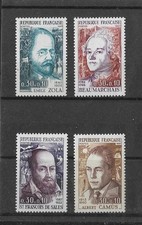 Timbres Neuf : Série n° 1511 à 1514 - Célébrités 1967 - Neuf**