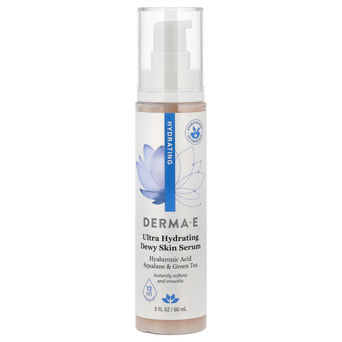 Derma E Hydrating Serum 2 fl oz 60 ml Cruelty-Free, EcoFriendly, Gluten-Free, No