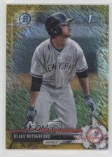 2017 Bowman Chrome Prospects Gold Shimmer Refractor 11/50 Blake Rutherford s3g