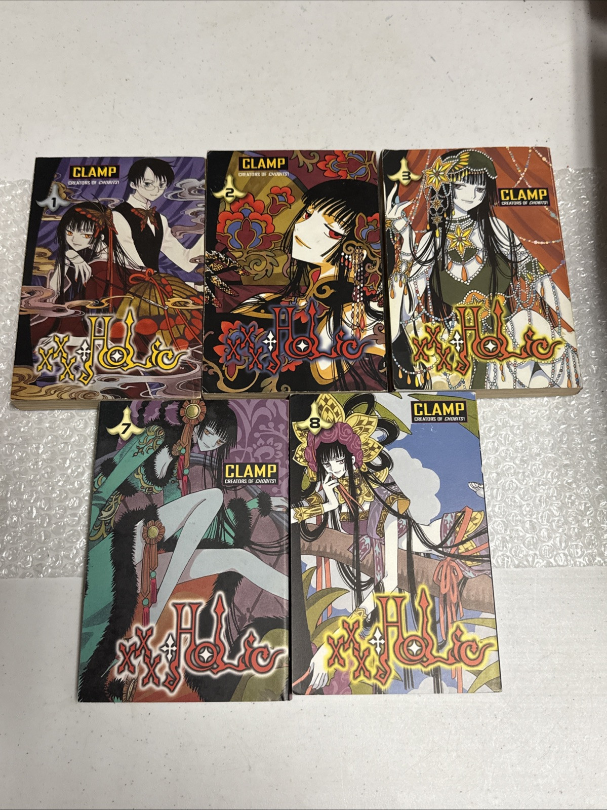 xxxHolic CLAMP Manga Volume 1, 2, 3, - (first Prints) 7, 8 Lot of