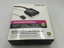IOGear (GCS72U) 2-Port USB Cable KVM Switch With Audio and Microphone Support