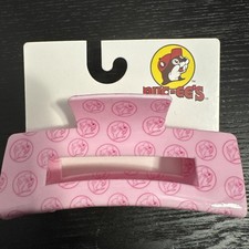 Buc-ee s Beaver Hair Clip PINK Claw Logo Barrette 2025 Rare Collectible New