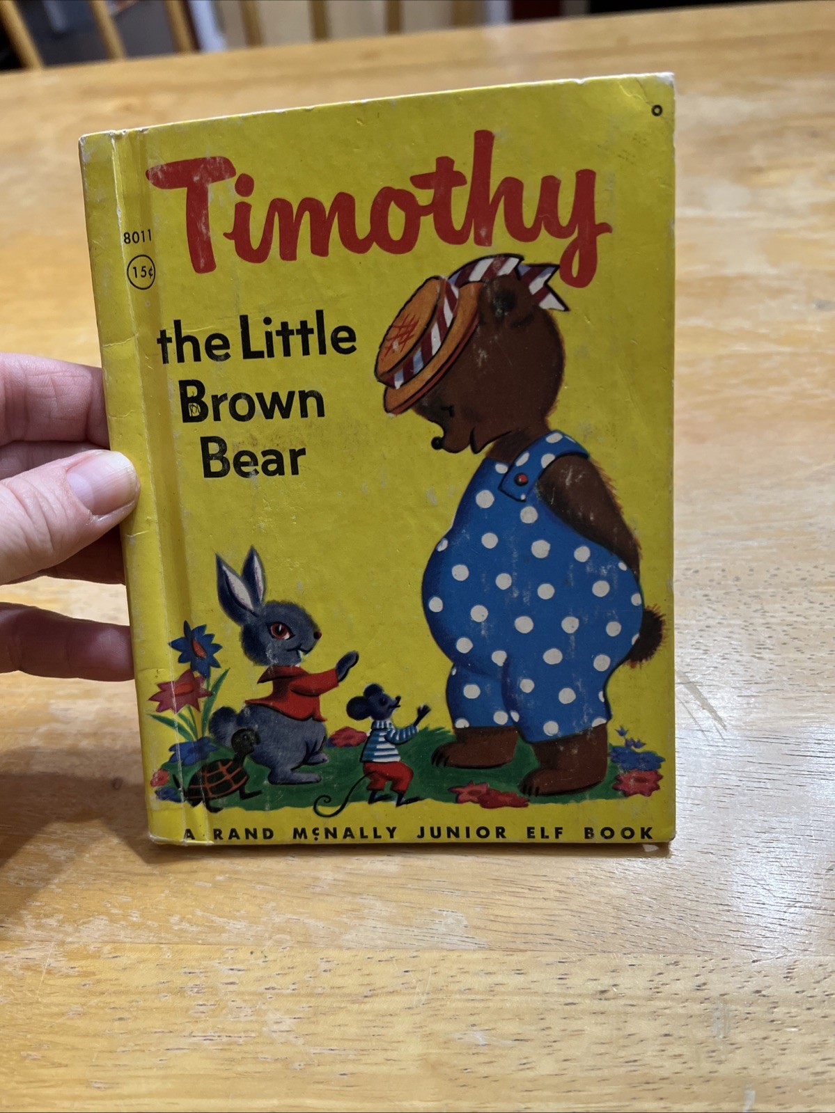 Vintage Timothy the Little Brown Bear A Rand McNally Junior Elf Book  #8011 1949