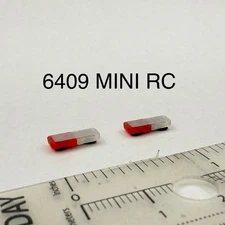 2 Pack 1/64 Mini Whelen Edge Red Clear Lightbar Gray Top Cover Police Fire EMS