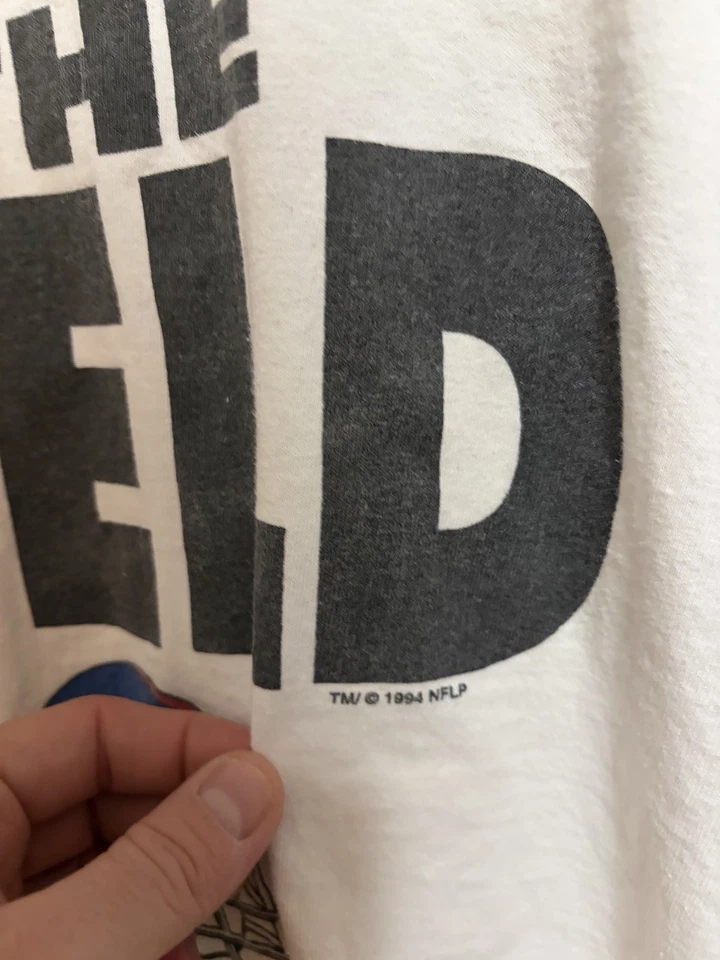 Camiseta De Colección Años 90 New York Giants Salem Ropa Deportiva Own The Field Talla Grande Foto 3 de 4