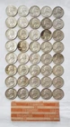 40 Washington Quarters 90% Silver All 1964 No Mint Mark Circulated $10 Face