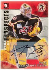 Marc-Andre Fleury 2004 In The Game Heroes Prospects Rookie Autograph Card #A-MF2