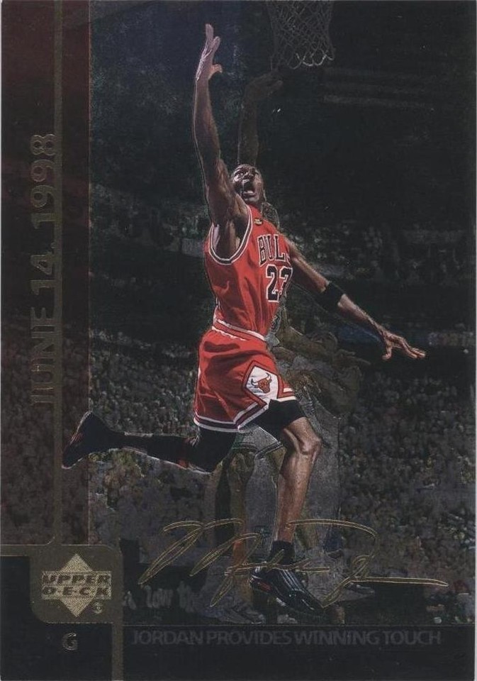 値下げ！アッパーデック社製 マイケル・ジョーダン絵皿 1999 Upper Deck Gatorade Michael Jordan - Michael Jordan #MJ6 for