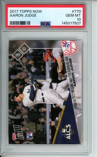 2017 Topps Now #770 Aaron Judge RC *PSA 10 (GEM MINT) *New York Yankees