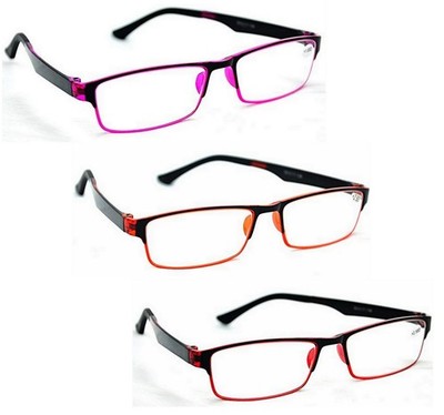 2 Paar Mix N Match Ultra-Lite Acetat & Gummi Lesebrillen 4 Farben MT115