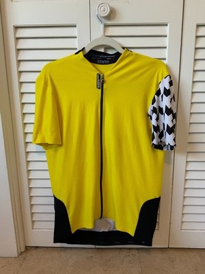 ASSOS SS.Equipe Cycling Jersey Men's XXL Hi-Vis Yellow Race Fit Road Bike