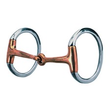 Weaver Leather Stainless Steel Eggbutt Snaffle Bit - Copper Mouth