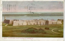 Florida ~ ST AUGUSTINE ~ Old Fort Marion Postcard 15720