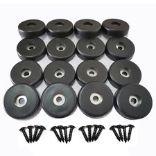 Rubber Feet Speaker 16 Pack 40x10mm Subwoofer Furniture Cutting Board Black