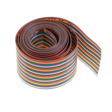 40 Pin Way Rainbow Color Flat Ribbon Wire IDC Cable 2 M Length