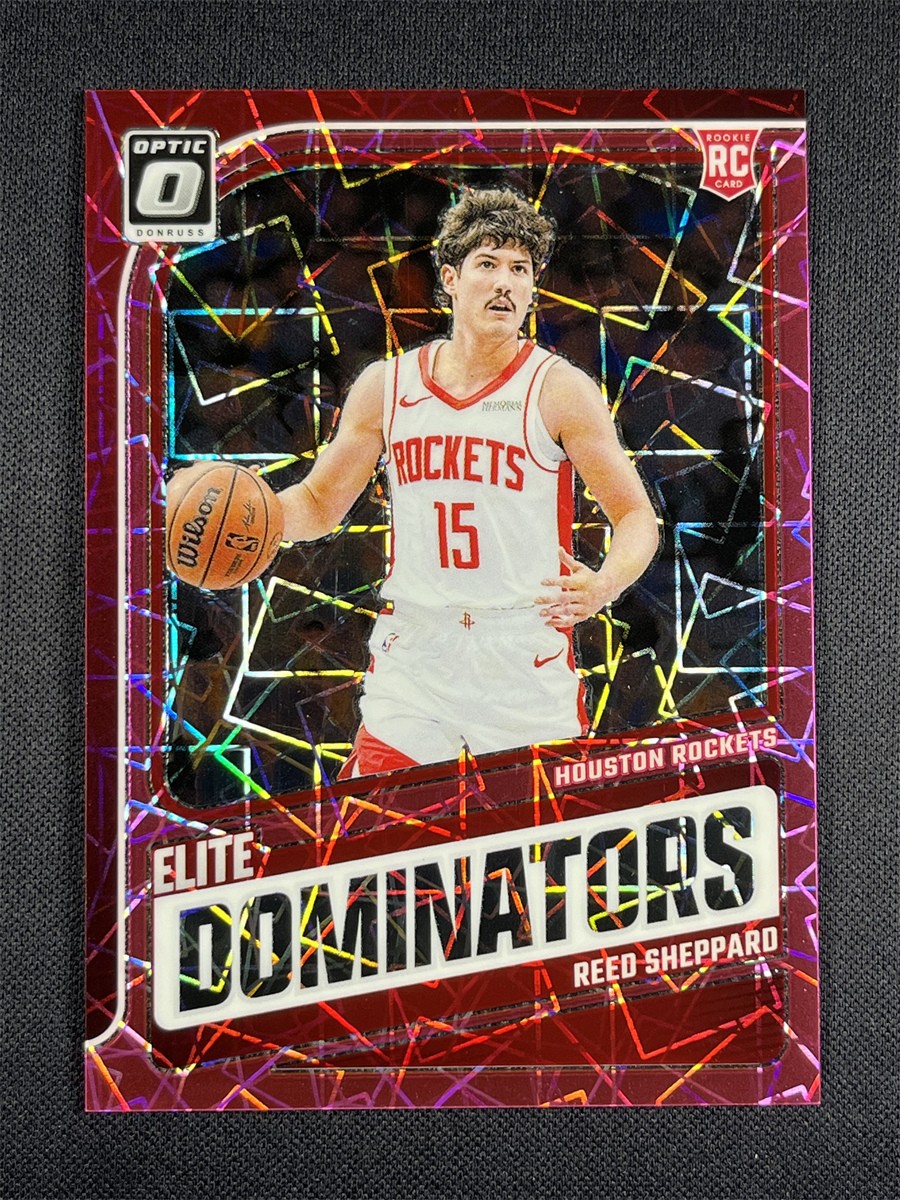 2024-25 Donruss Optic Reed Sheppard #5 Elite Dominators Pink Velocity RC /79