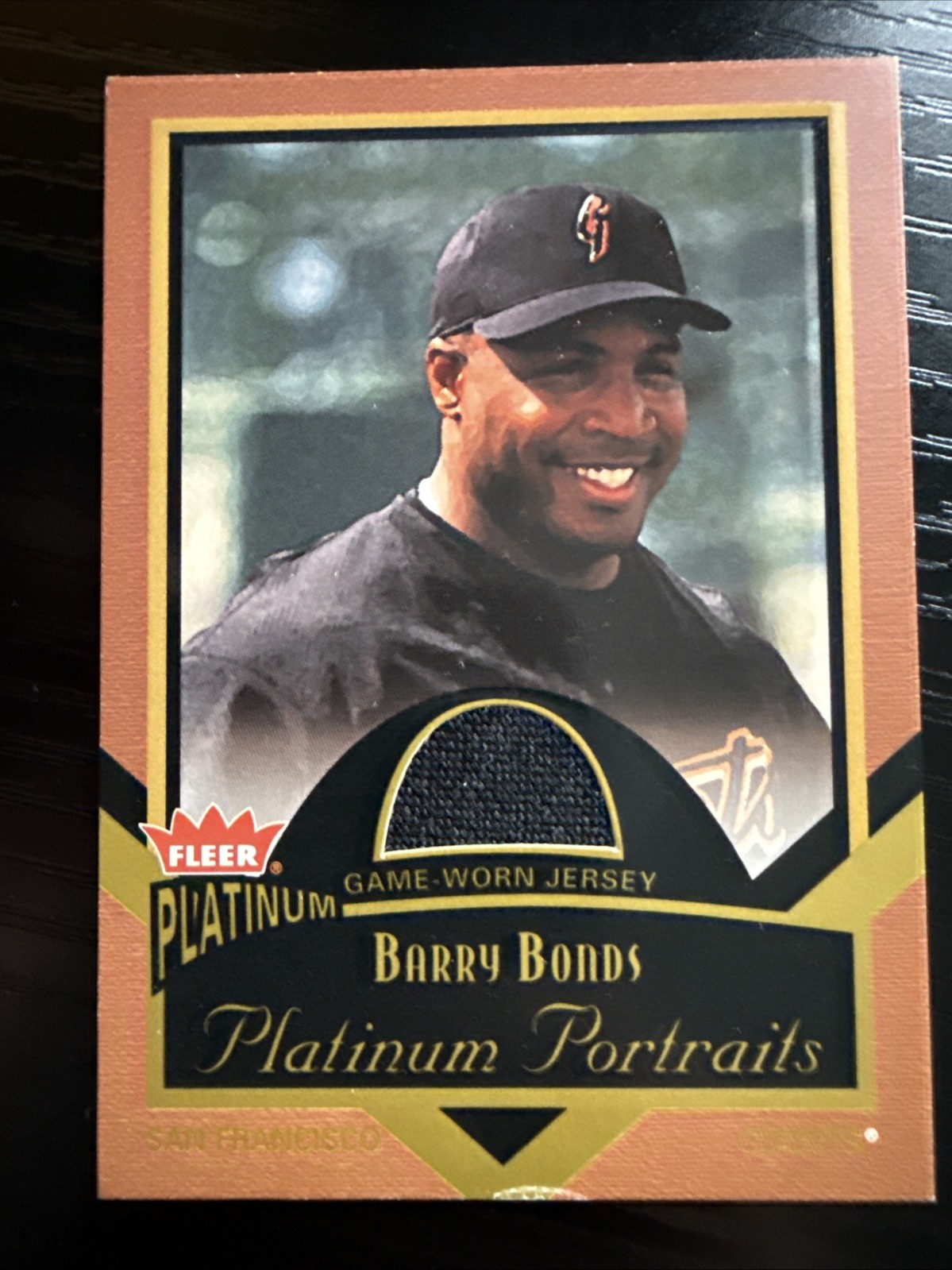 2003 Fleer Platinum Barry Bonds Portraits Game Jersey #PP/BB Giants