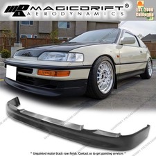 For 90-91 Honda Crx Si Only Cs Style Front Bumper Lip Spoiler Unpainted Pu For 90-91 Honda Crx Si Only Cs Style Front Bumper Lip Spoiler Unpainted Pu