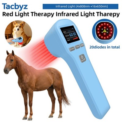 880mW Laser Therapy Device Pain Relief for Dogs Cats Horse Red & Infrared Light