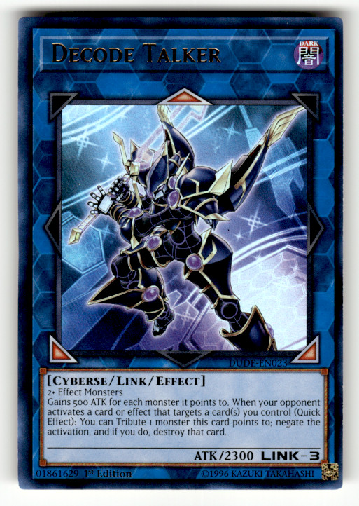 Decode Talker DUDE-EN023 1st Edition Ultra Rare Duel Devastator