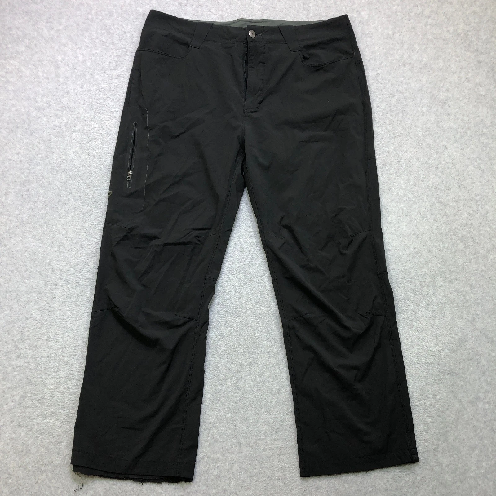 Outdoor Research Pants Men's 34x28 Grey Nylon Stretch Outdoor Hiking Cargo Logo