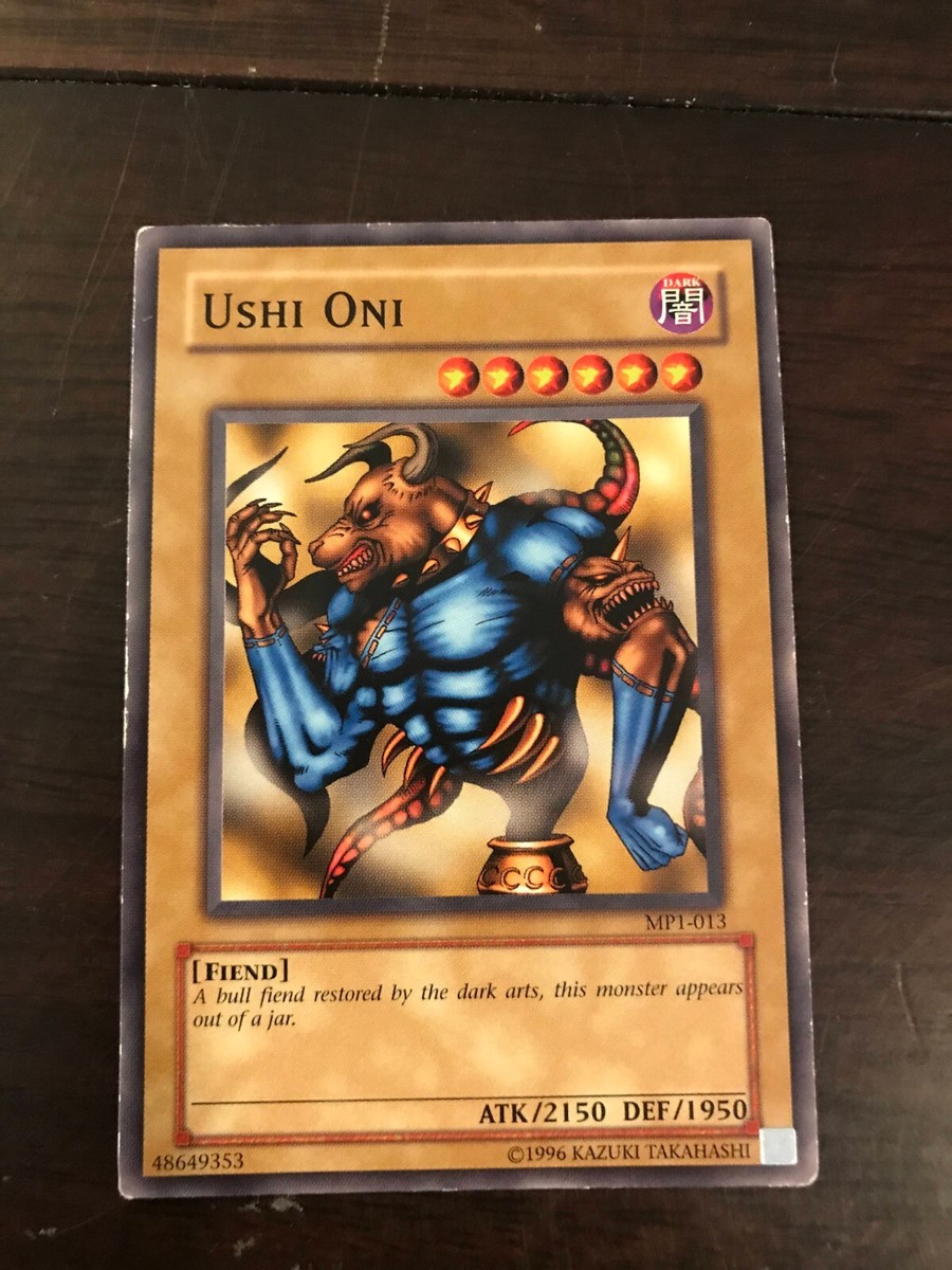 yugioh unbanish cards Yugioh: Ushi Oni - MP1-013 - McDonald's Promotional Cards - Played
