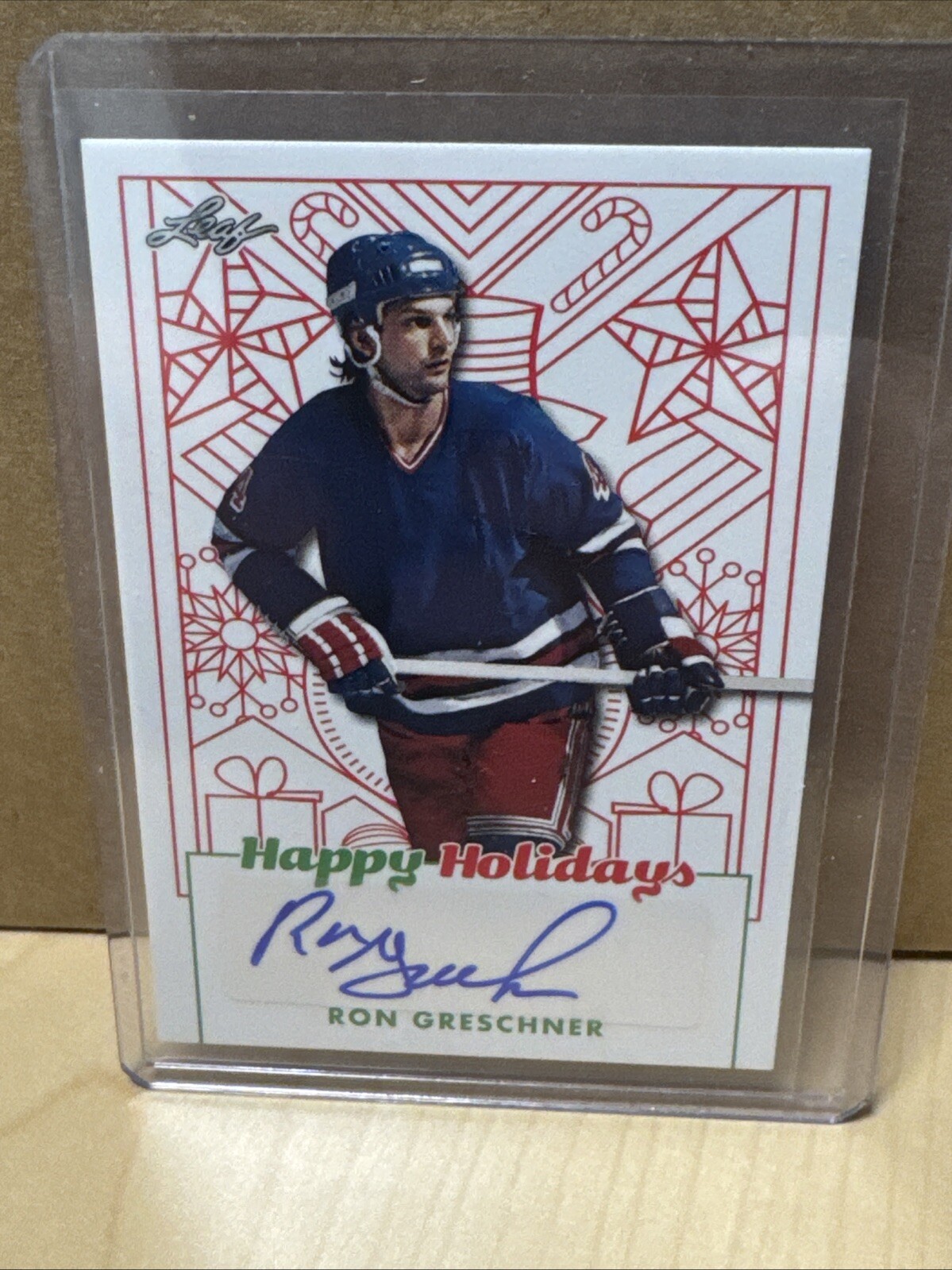 2023 Leaf Holiday Pack Autograph #BA-RG1 Ron Greschner
