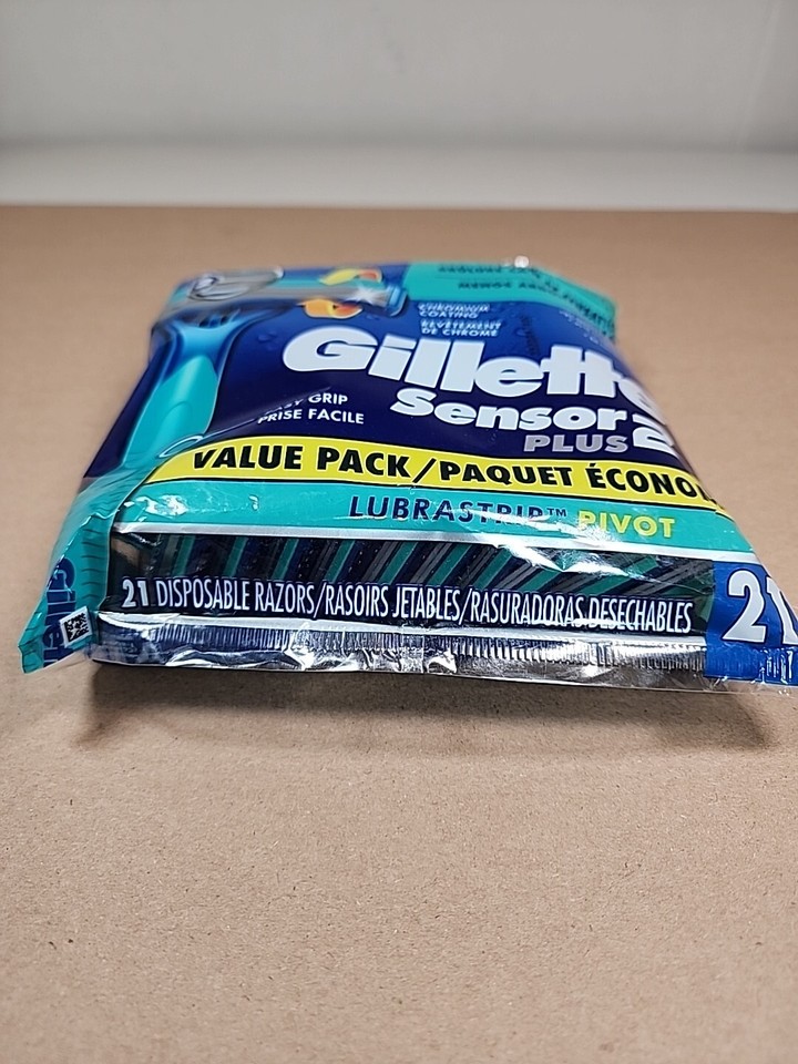 Sensor 2 Plus Lubrastrip Pivot Men's Disposable Razor - 21 Razors | eBay